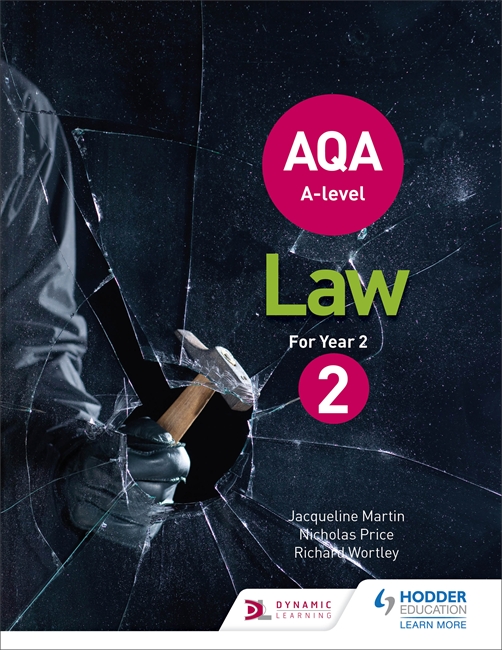 Aqa A Level Law For Year 2 Textbook The Aqa Bookshop