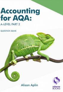 Accounting for AQA A-level Part 2 – Question Bank